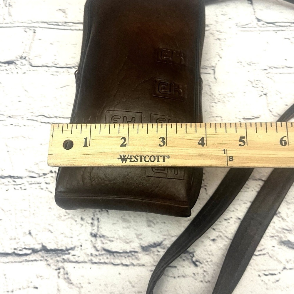 Rare VTG Eastman Kodak EK Brown Camera Bag‎ Phone Holder With Belt Clip On Back - Picture 4 of 9